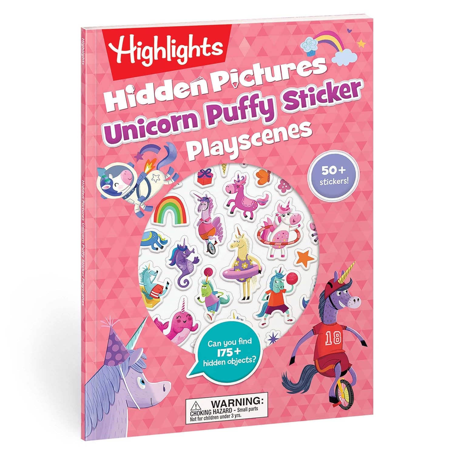 Highlights for Children - Unicorn Hidden Pictures Puffy Sticker Playscenes