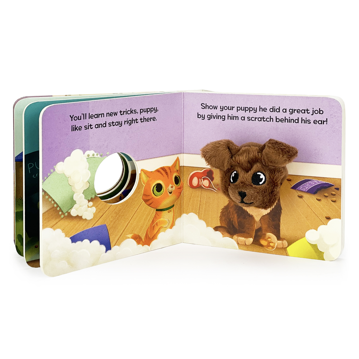 Cottage Door Press - Puppy Love Interactive Finger Puppet Board Book