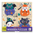 Chronicle Books - Spooky Friends Set of 4 Wood Puzzles