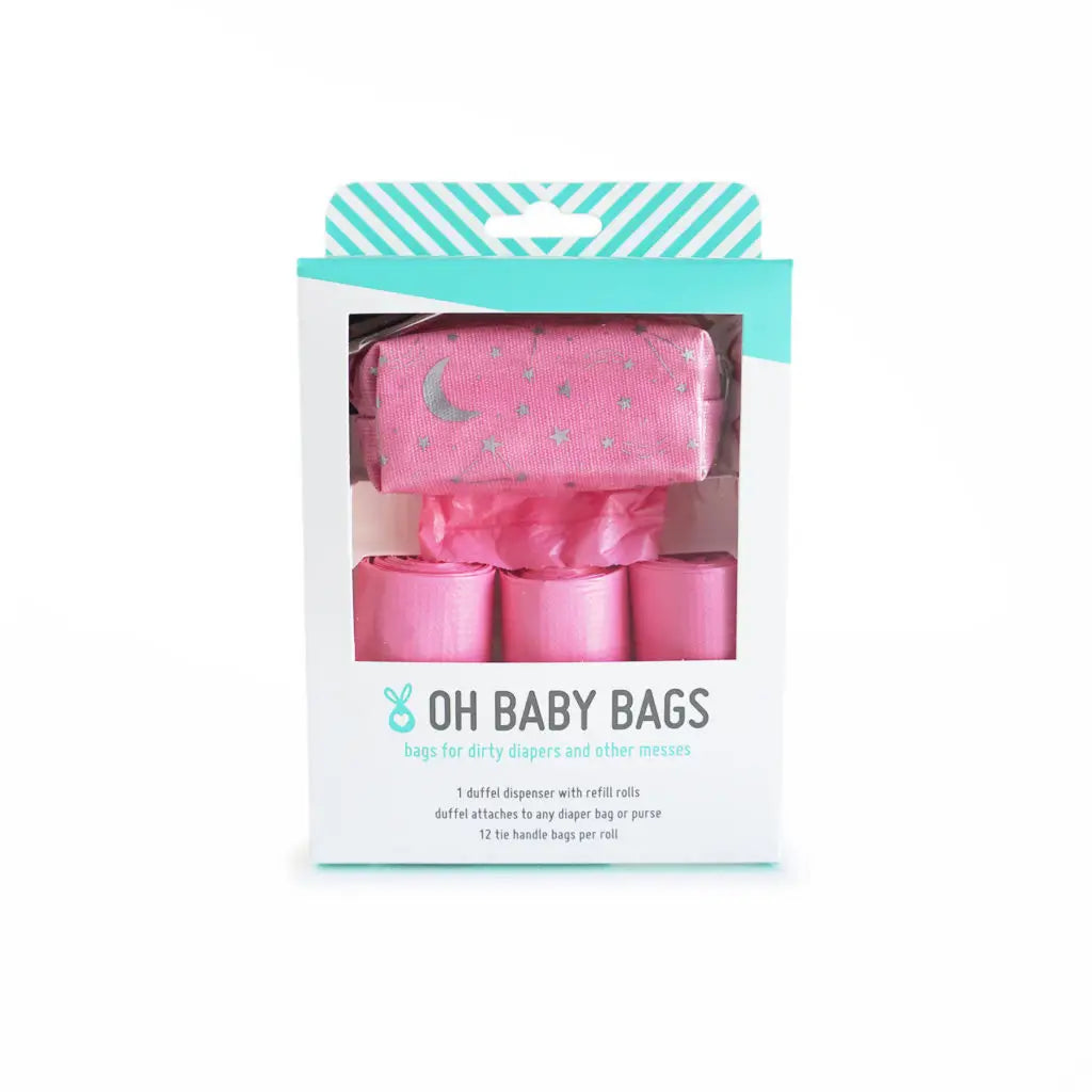 Pink Star Baby Diaper Bag Duffel Gift Box