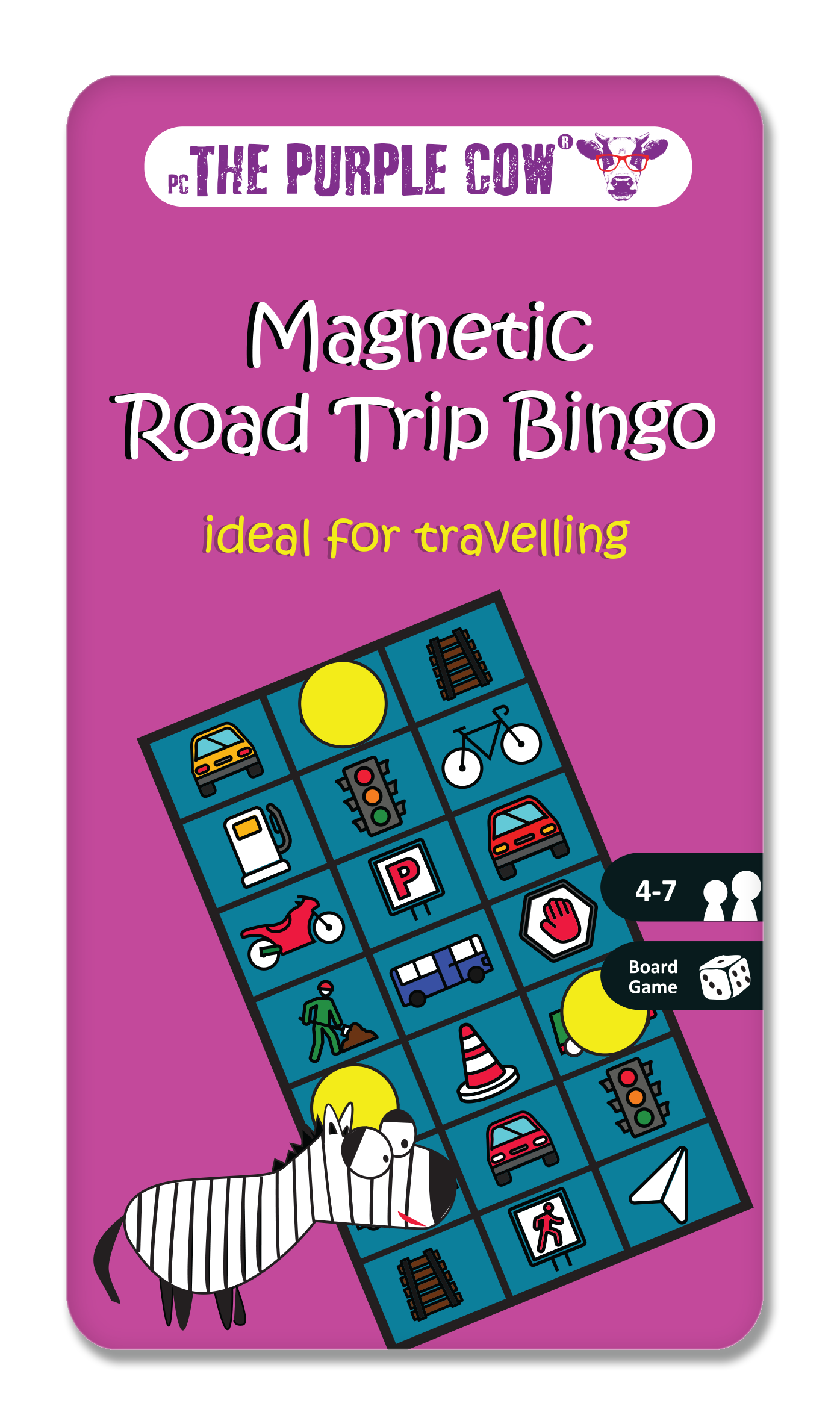 The Purple Cow America Inc. - Travel Game - Road Trip Bingo