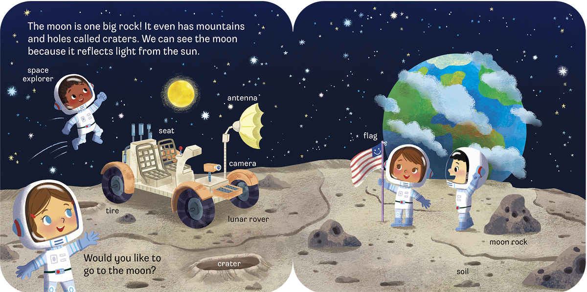 Cottage Door Press - Peek-a-Flap Space Interactive Novelty Board Book