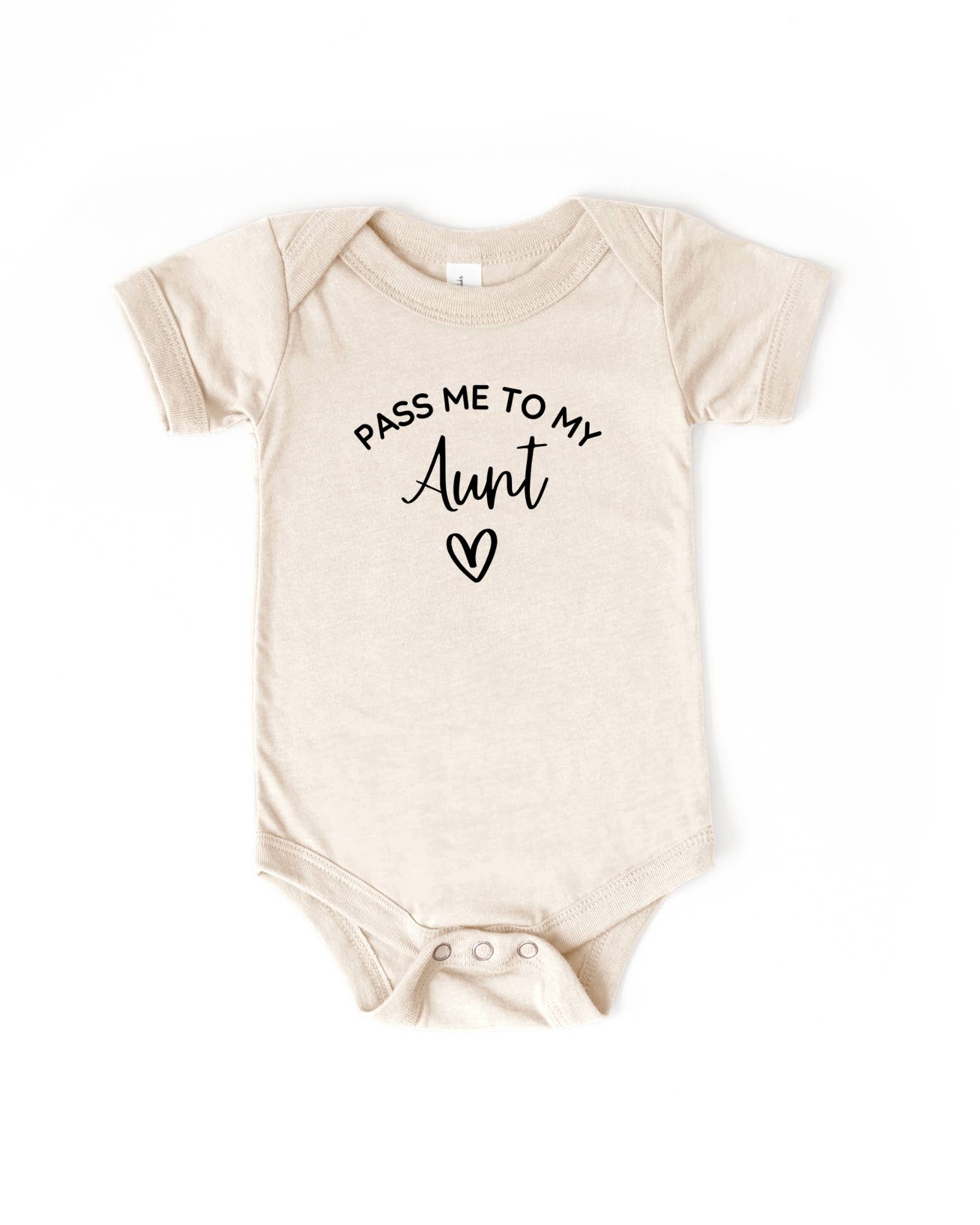 Pass Me to My Aunt Baby Bodysuit | New Aunt Baby Gifts : 12-18 Months / Long