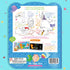 Dry Erase Reusable Coloring Book with Stickers | Animal ABC