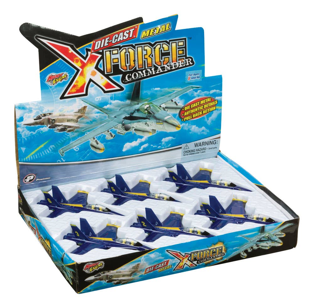 Toysmith - F-18 Blue Angel Jet, Pull Back Action
