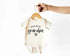 Dorothy’s Reason - Pass Me to Grandpa Baby Bodysuit | New Baby Gifts: 3-6 Months / Short
