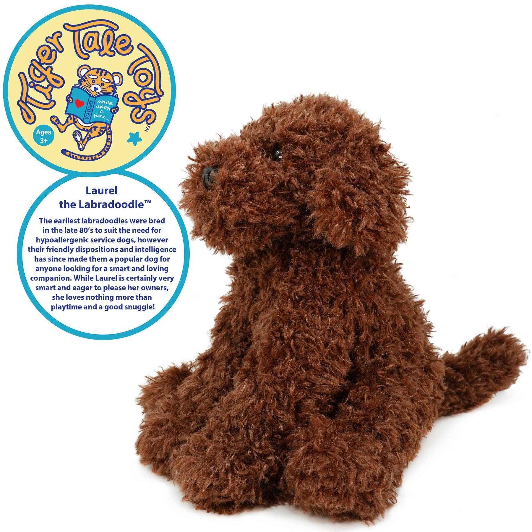 VIAHART Toy Co. - Laurel The Labradoodle | 12 Inch Stuffed Animal Plush | By T