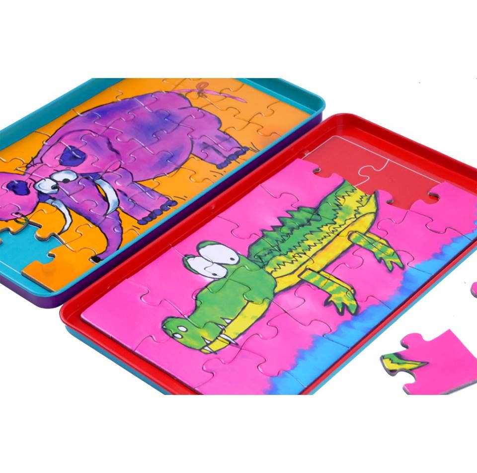 The Purple Cow America Inc. - Travel Game - Magnetic Puzzles