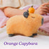 Capyera- Orange Capybara Plushie 10"