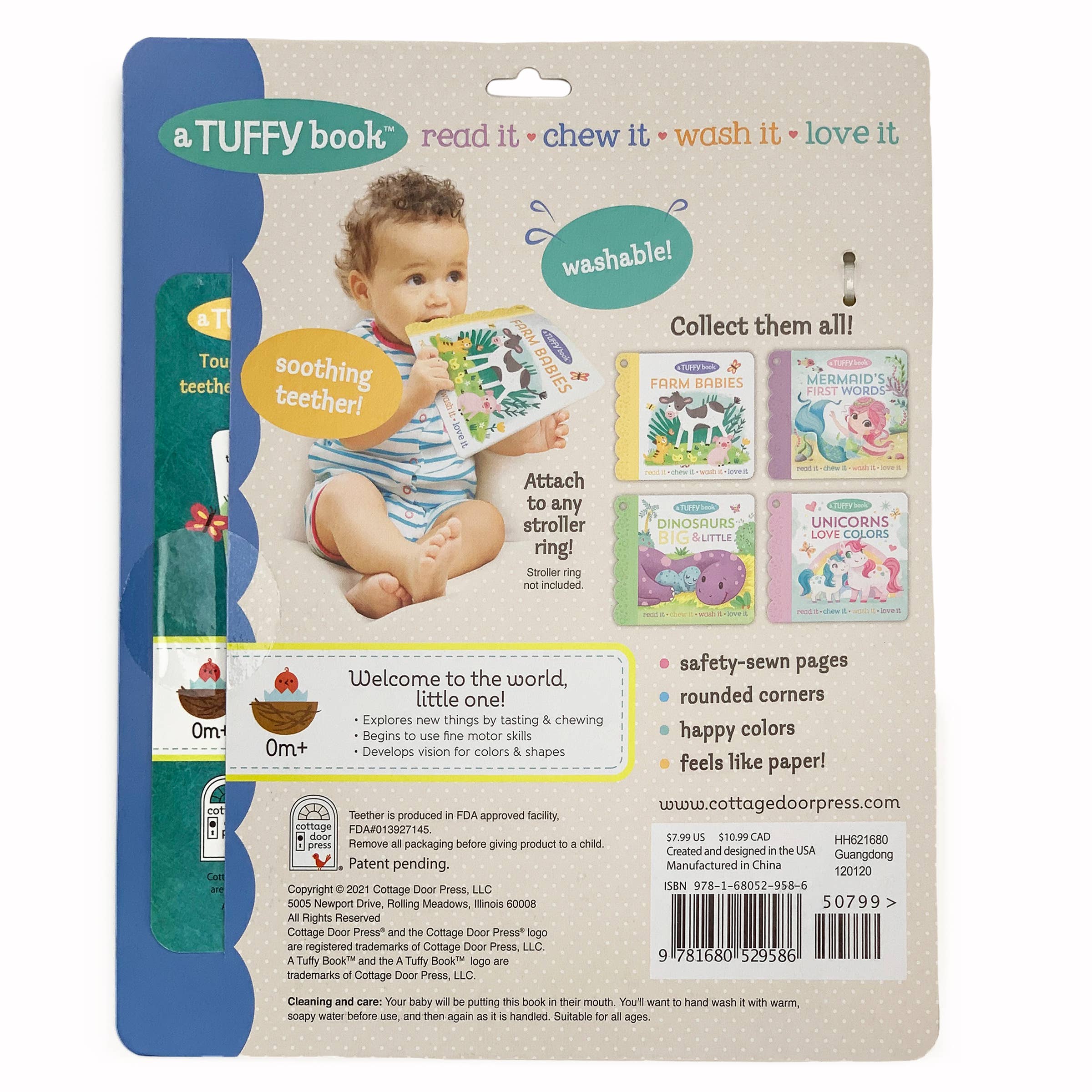 Cottage Door Press - Farm Babies  (Tuffy Teether Indestructible Book)
