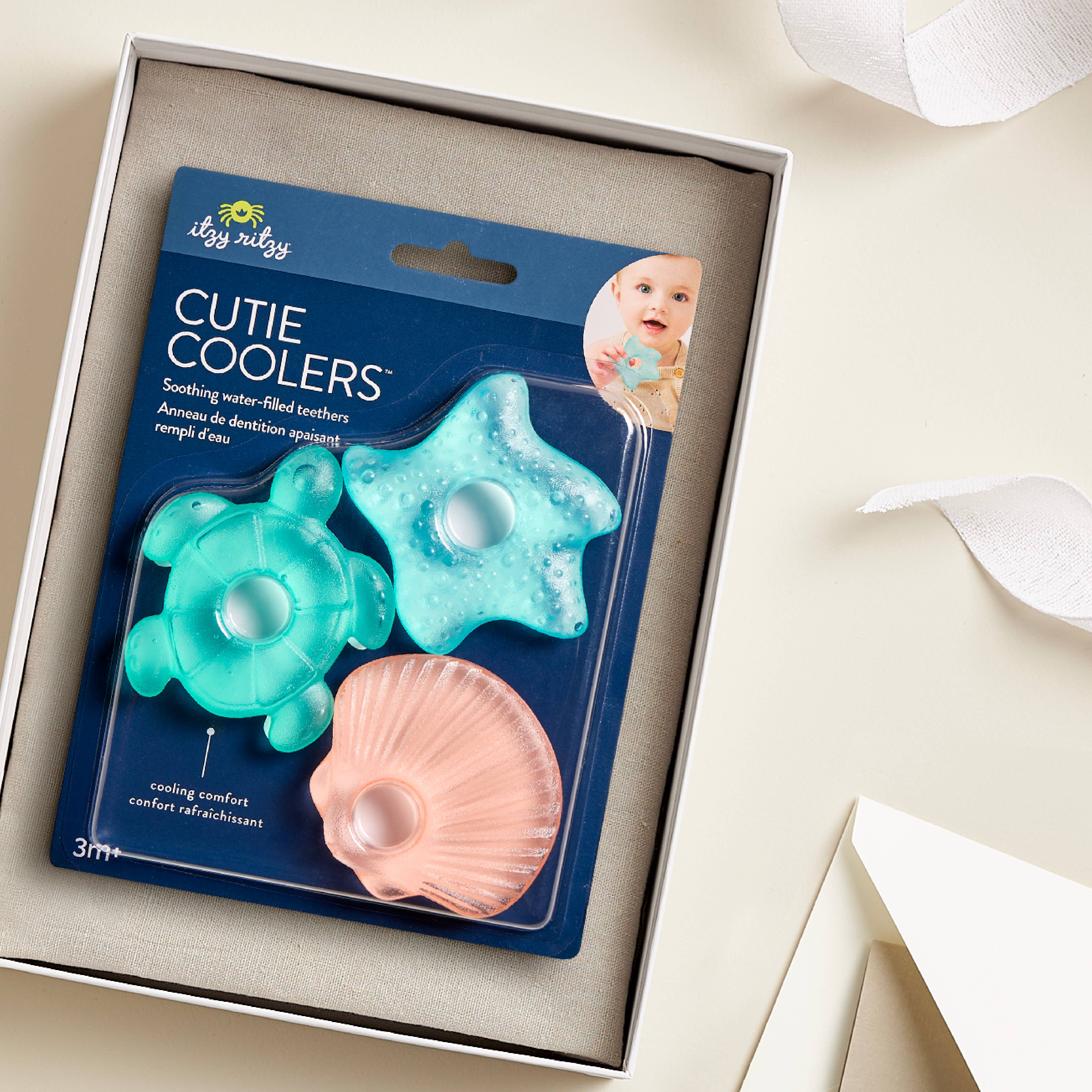 Cutie Coolers™ Water Filled Teethers (3-pack): Seaside