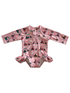 Pink Golf Cart / Skipper Rashguard Swimsuit / UPF 50+