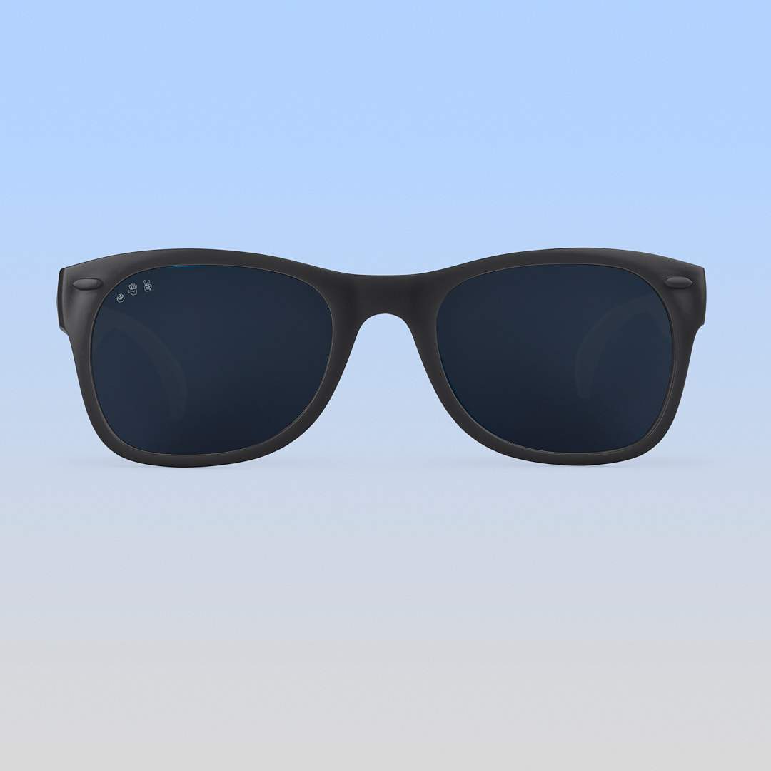 Roshambo Eyewear - Black Sunglasses for Baby, Kids, Teens & Adults: Toddler (Ages 2-4) / Chrome Polarized Lens
