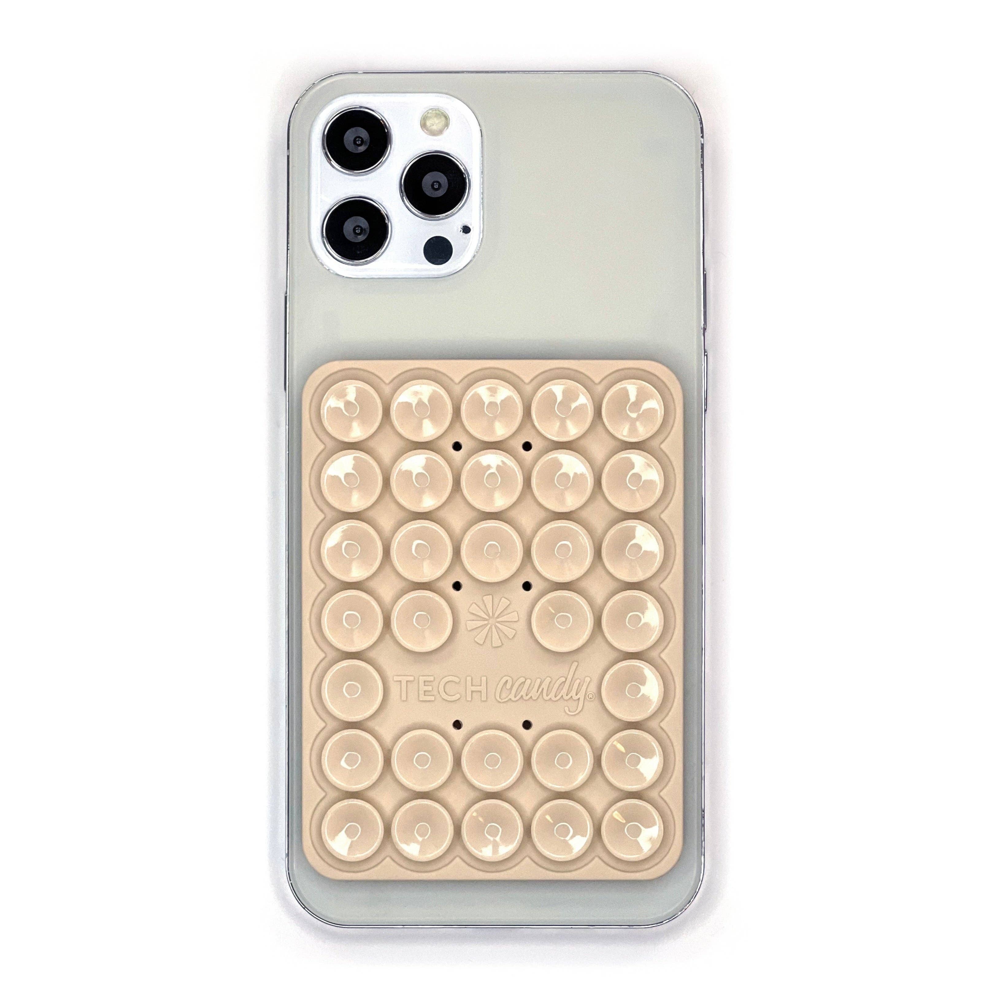 Tech Candy - STICK 'EM UP 2-SIDED PHONE SUCTION PAD: Natural