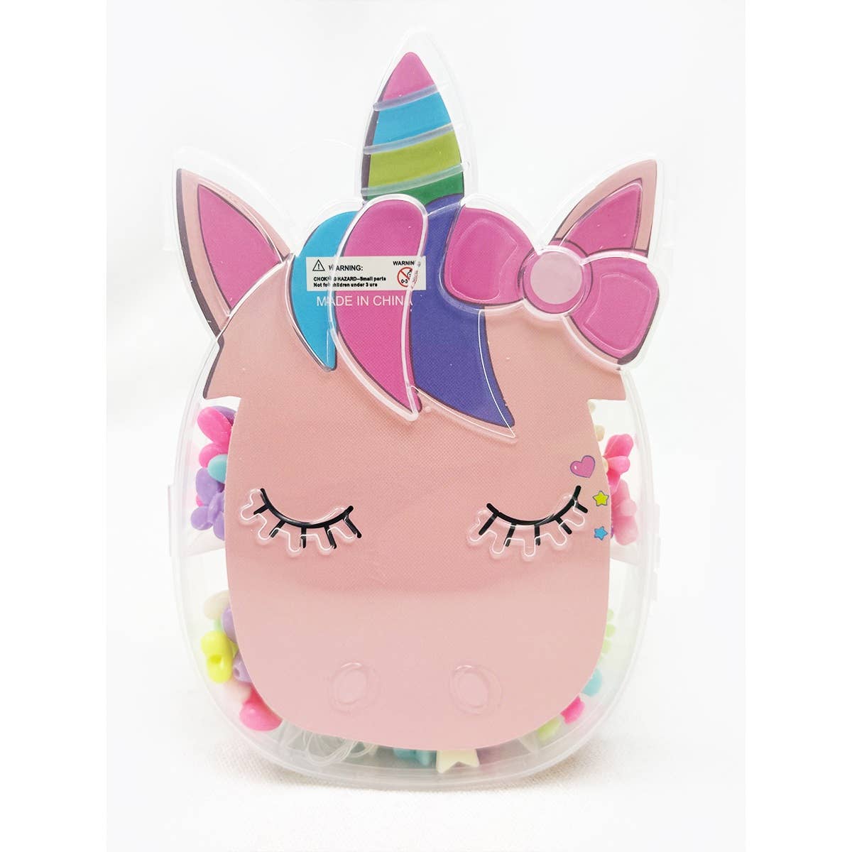 Love and Repeat - Unicorn and Rainbow DIY Bracelet Making Mix Beads Set: MIX COLOR / ONE(12)