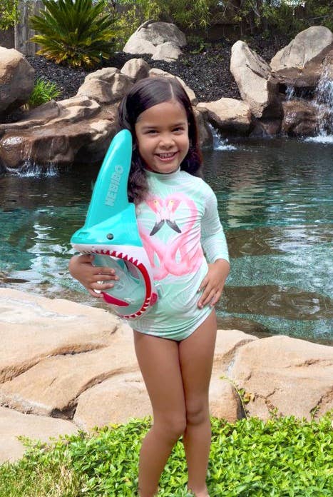NEBIBO - Shark Snorkel Mask for Kids: Blue / XS