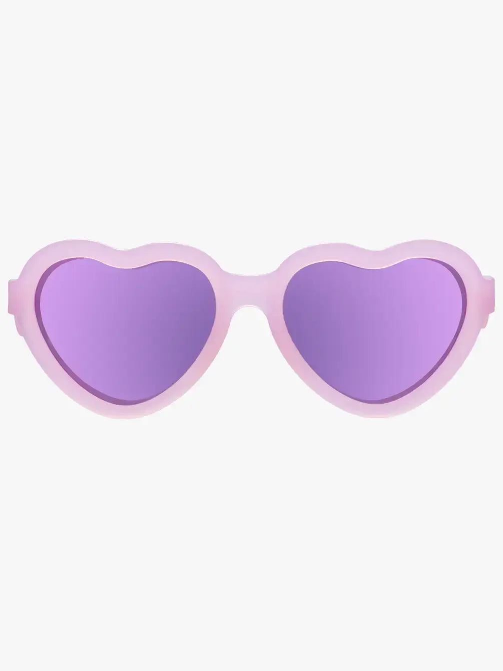 Babiators Heart Shaped Frosted Pink | Purple Mirrored Lens