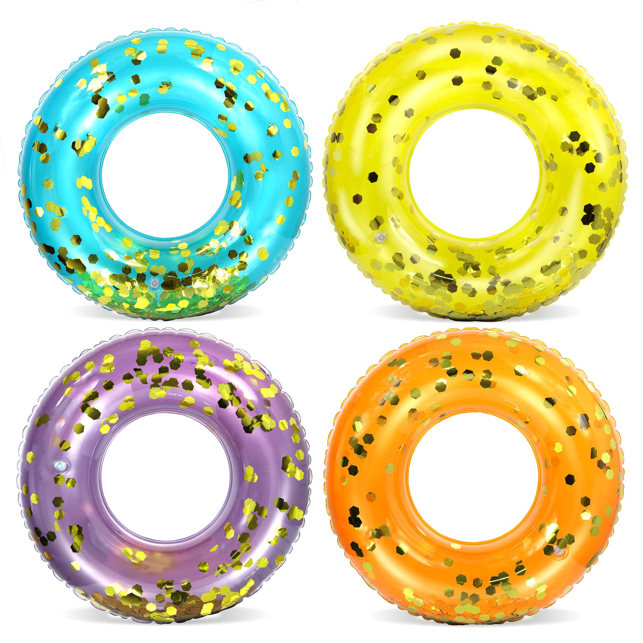 23 Inch Kids Tube - Purple,Blue,Orange,Yellow - 4PC