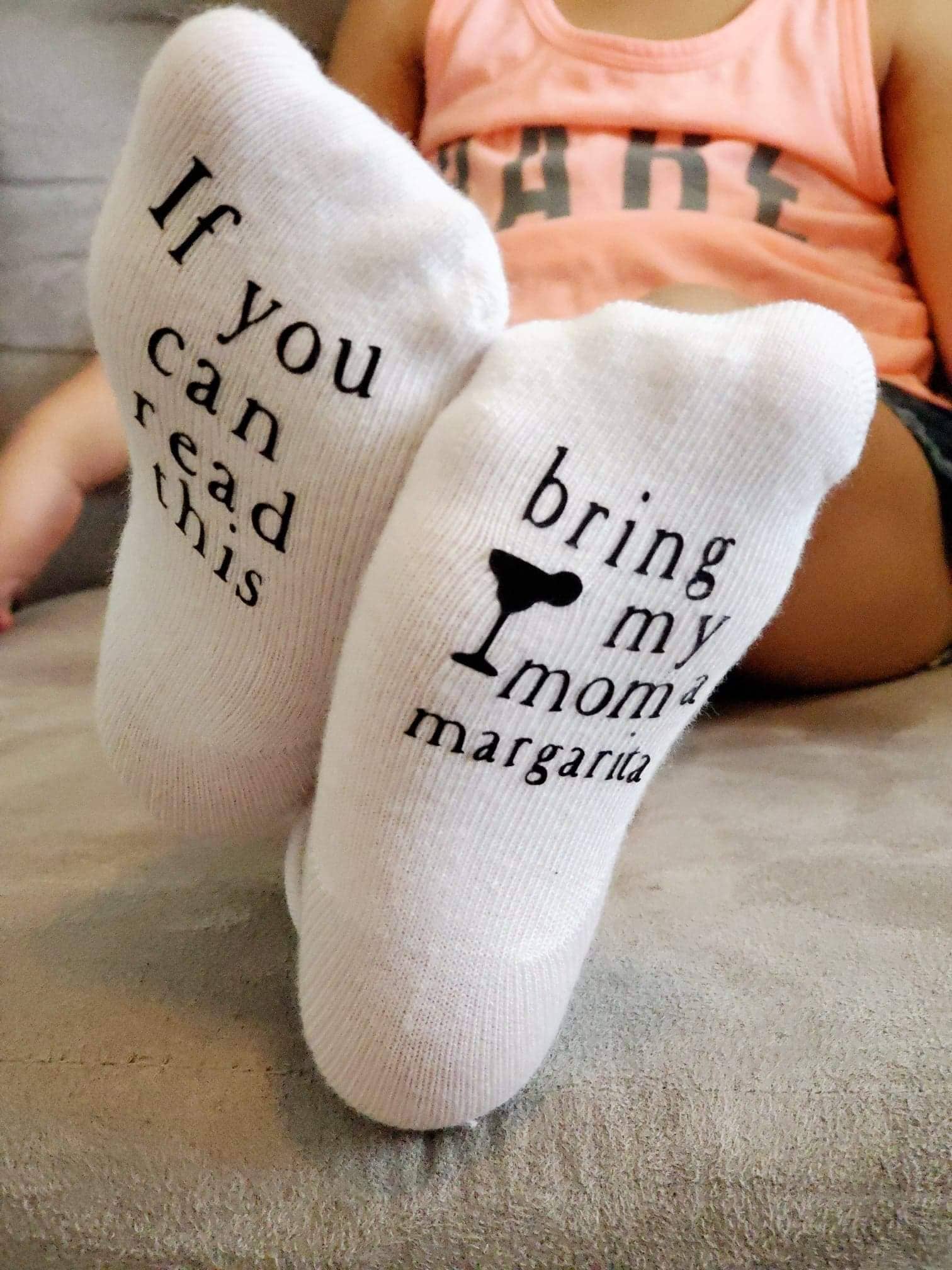 Bring my Mom a Margarita Baby Socks | Items for Moms | Baby: 6-18mo