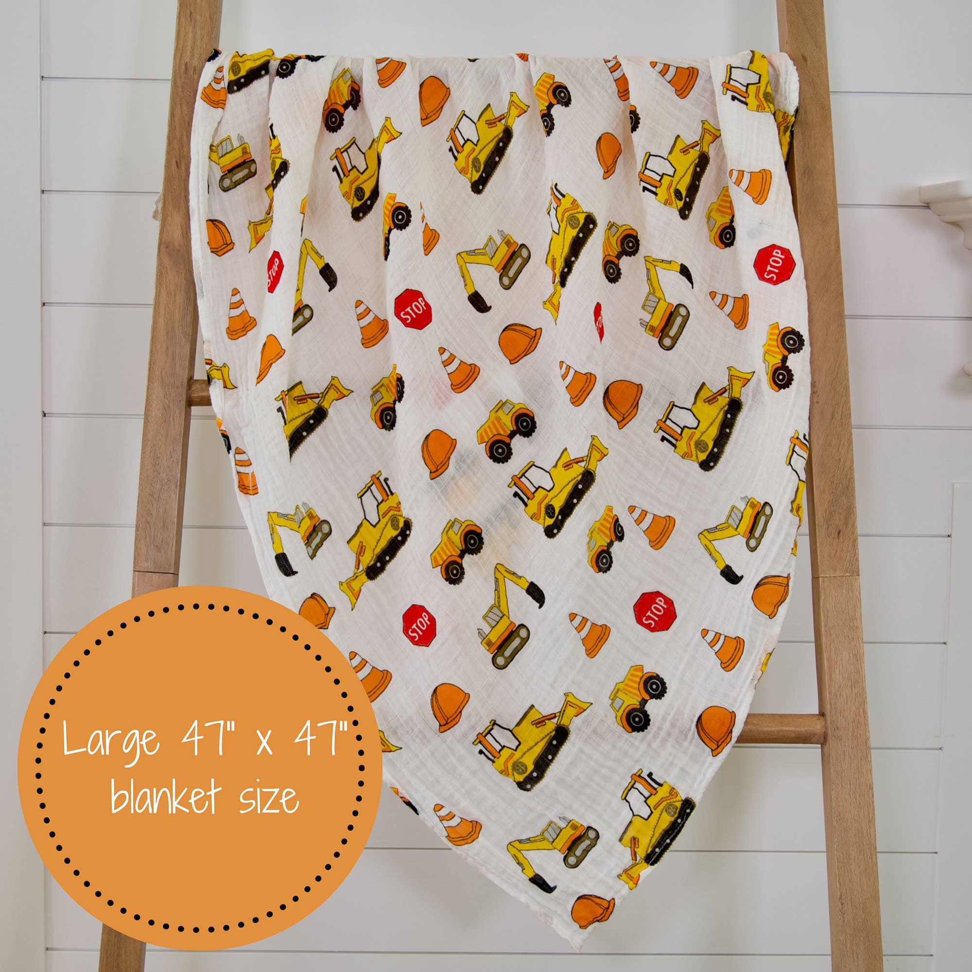 LollyBanks - Under Construction Baby Swaddle Blanket