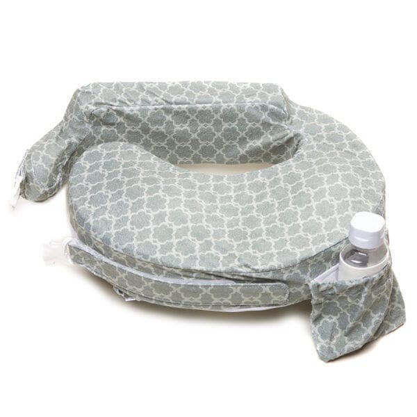My Brest Friend - Deluxe Nursing Pillow: Flower Key Grey