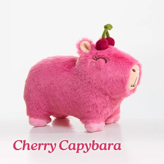 Capyera- Cherry Capybara Plushie 10"