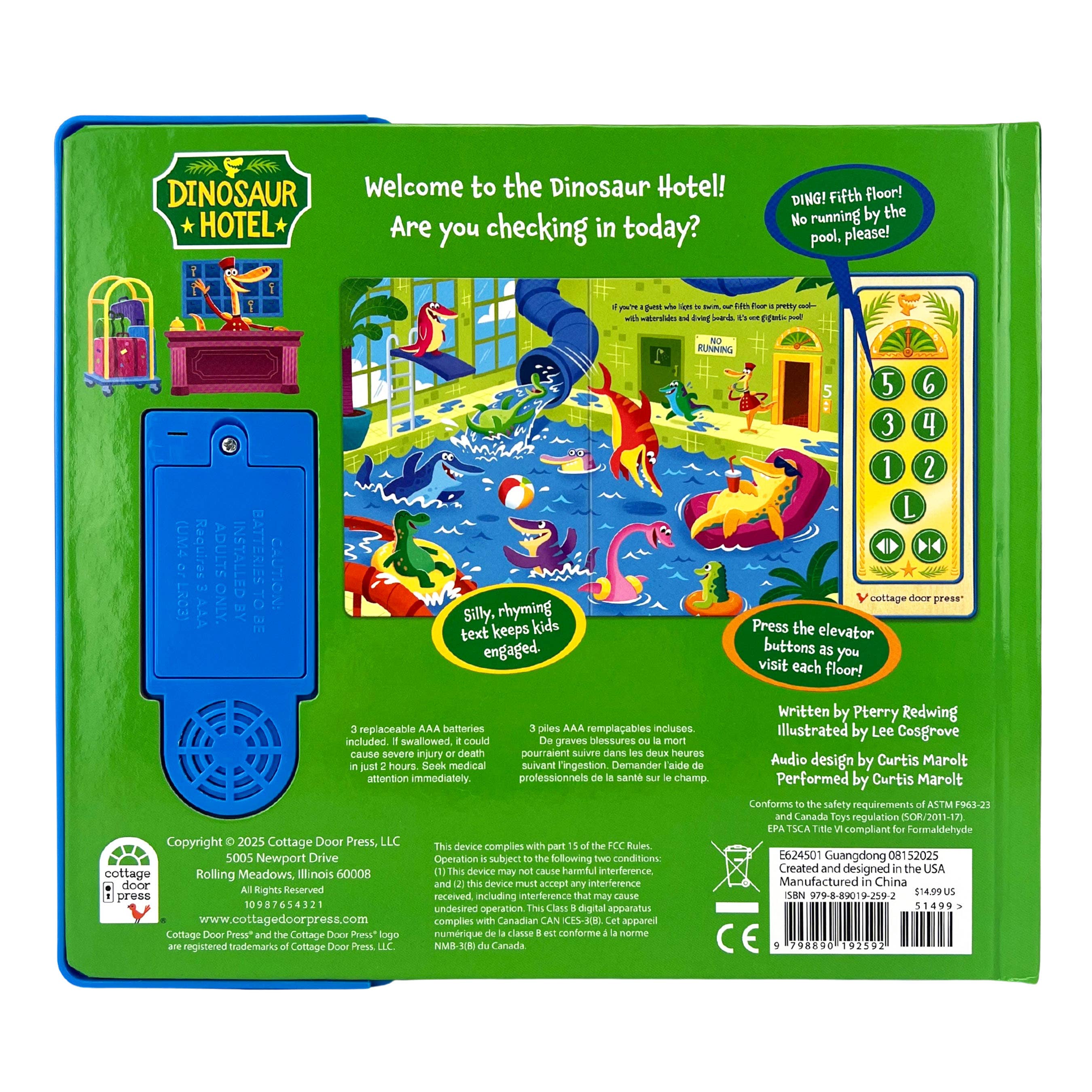 Dinosaur Hotel – Interactive Elevator Sound Book