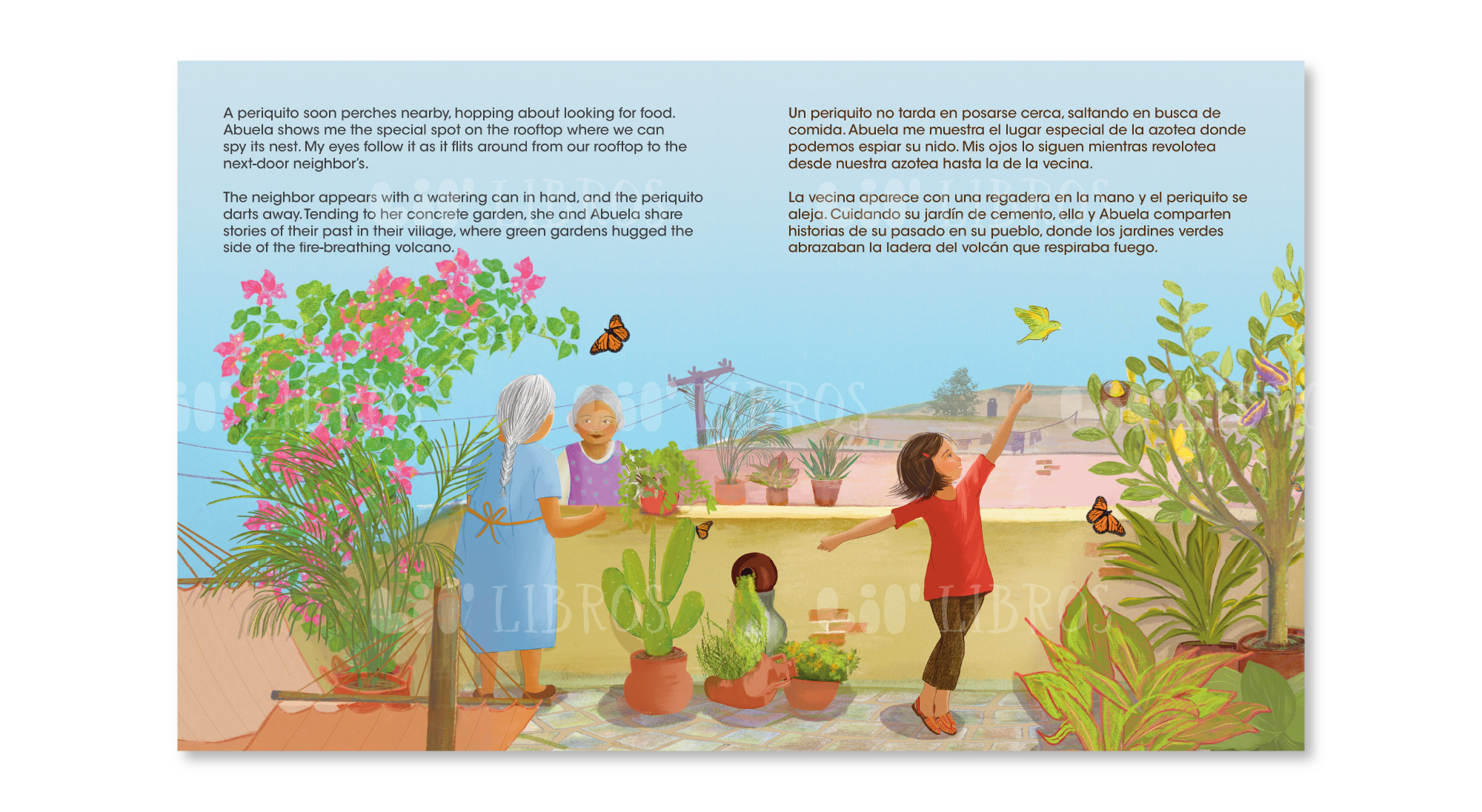 La azotea de mi abuela (Bilingual: English and Spanish)