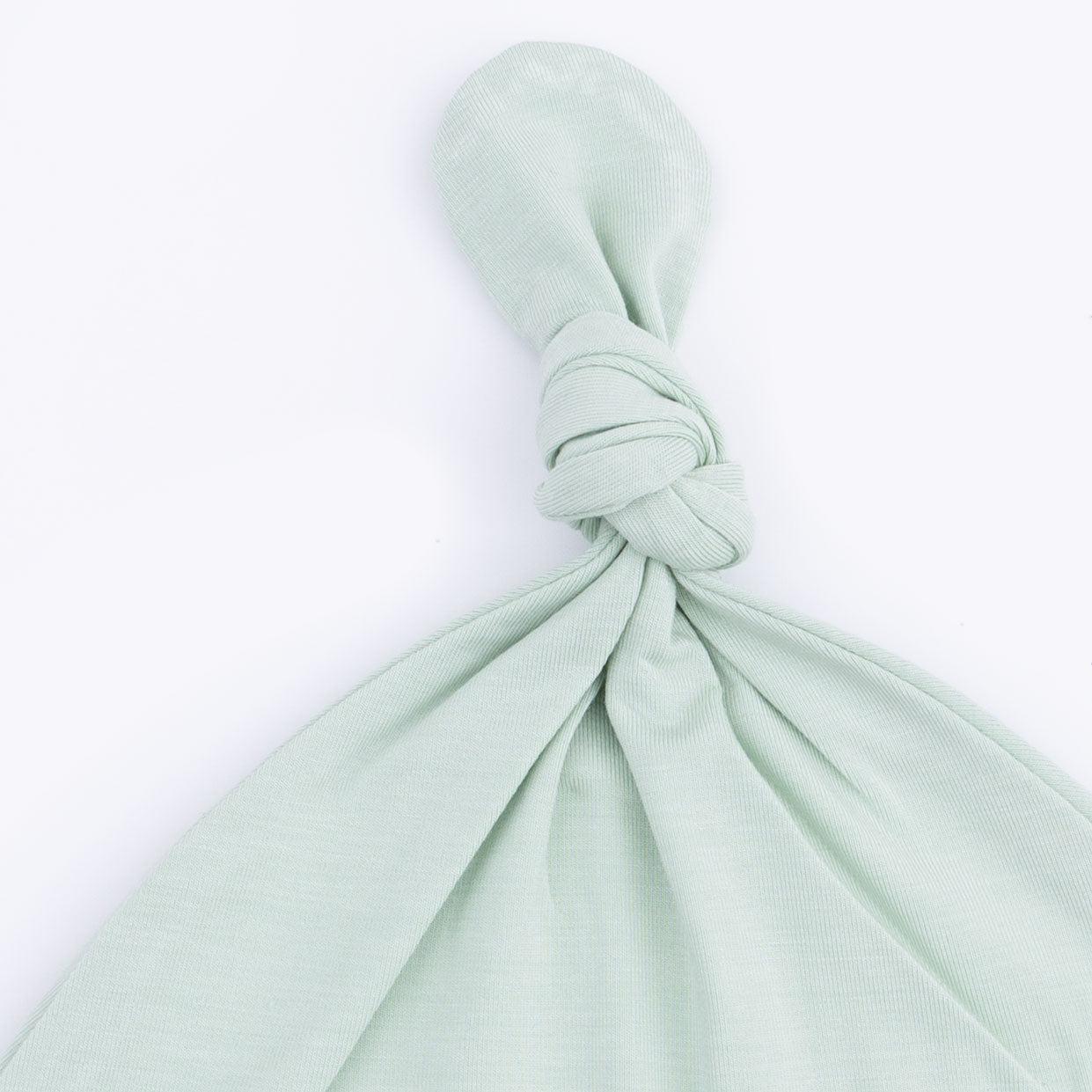 Angel Dear Solid Cameo Green Knotted Gown and Hat
