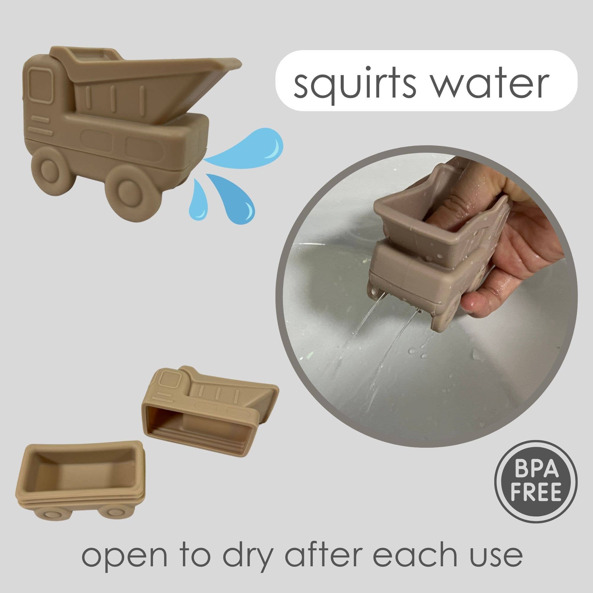 Ali+Oli - Ali+Oli Squirt Water Bath Toy Set (Construction) Mold Free