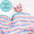 LollyBanks - Rainbow Toddler 100% Cotton Muslin Blanket