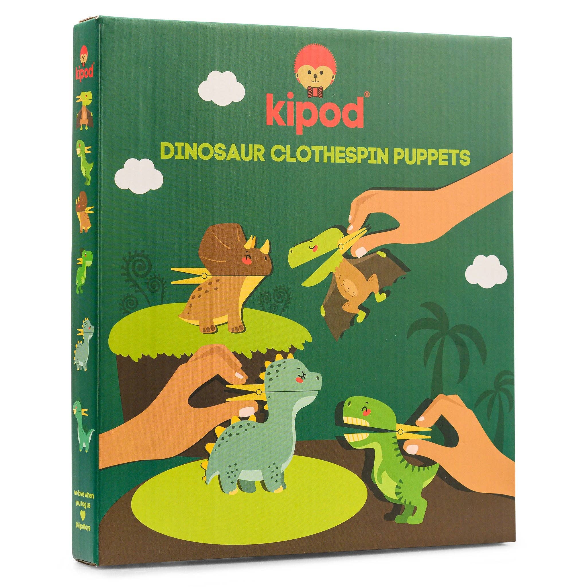 Nova Toys LLC - Clothespin Puppets Dinosaurs