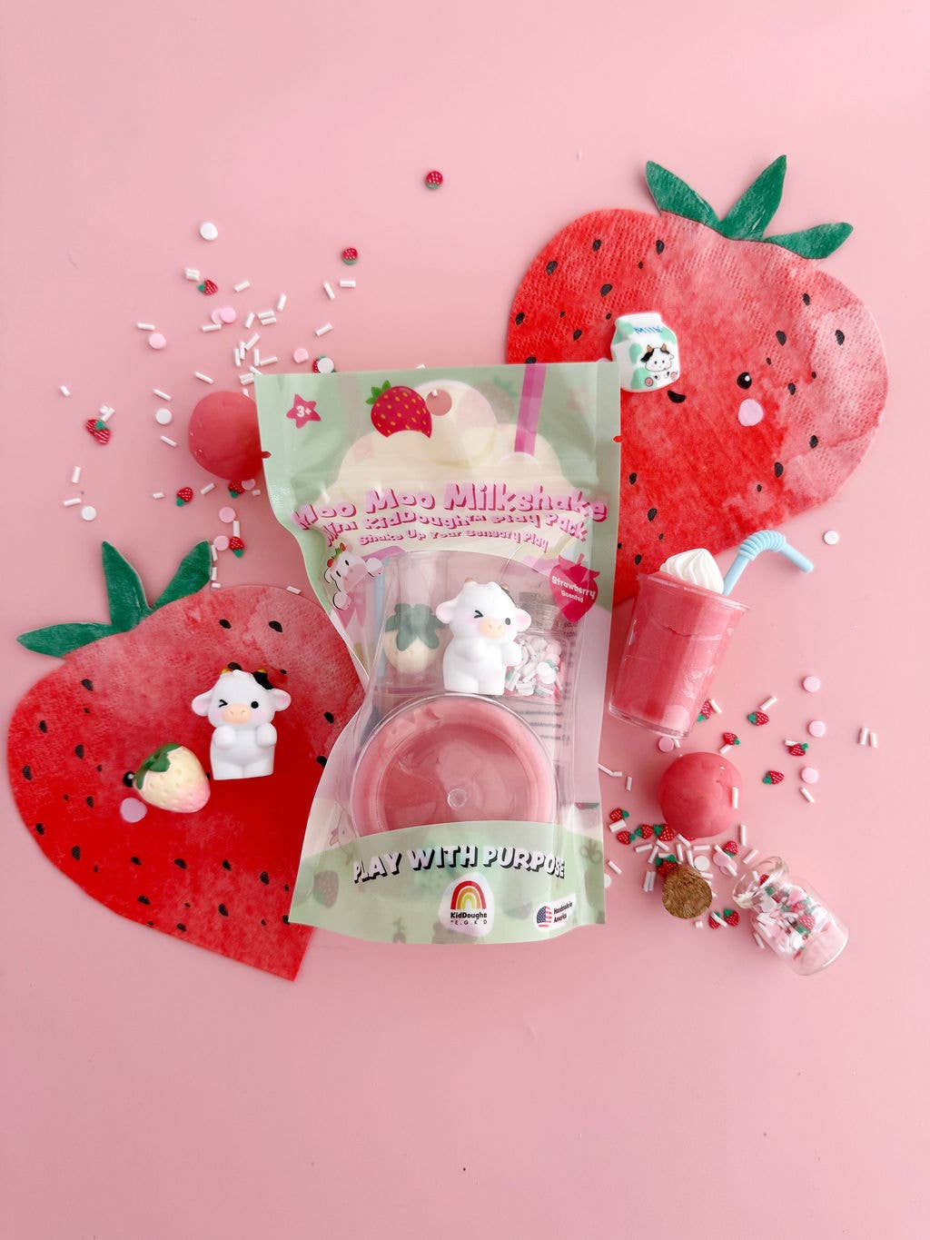 Moo Moo Milkshake Mini KidDough Play Pack