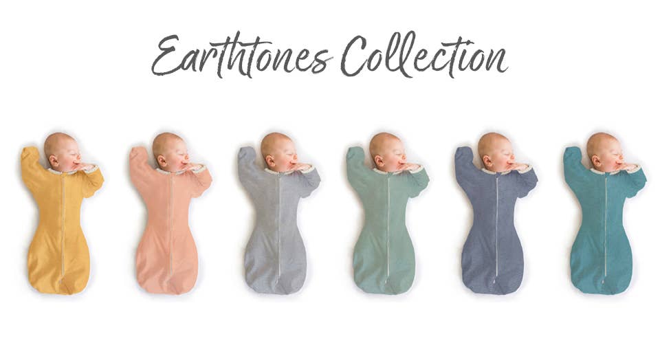 SwaddleDesigns - Transitional Swaddle Sack, Heathered Denim