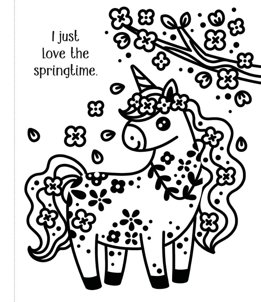 HarperCollins - First Magic Painting Cute Unicorns : Usborne