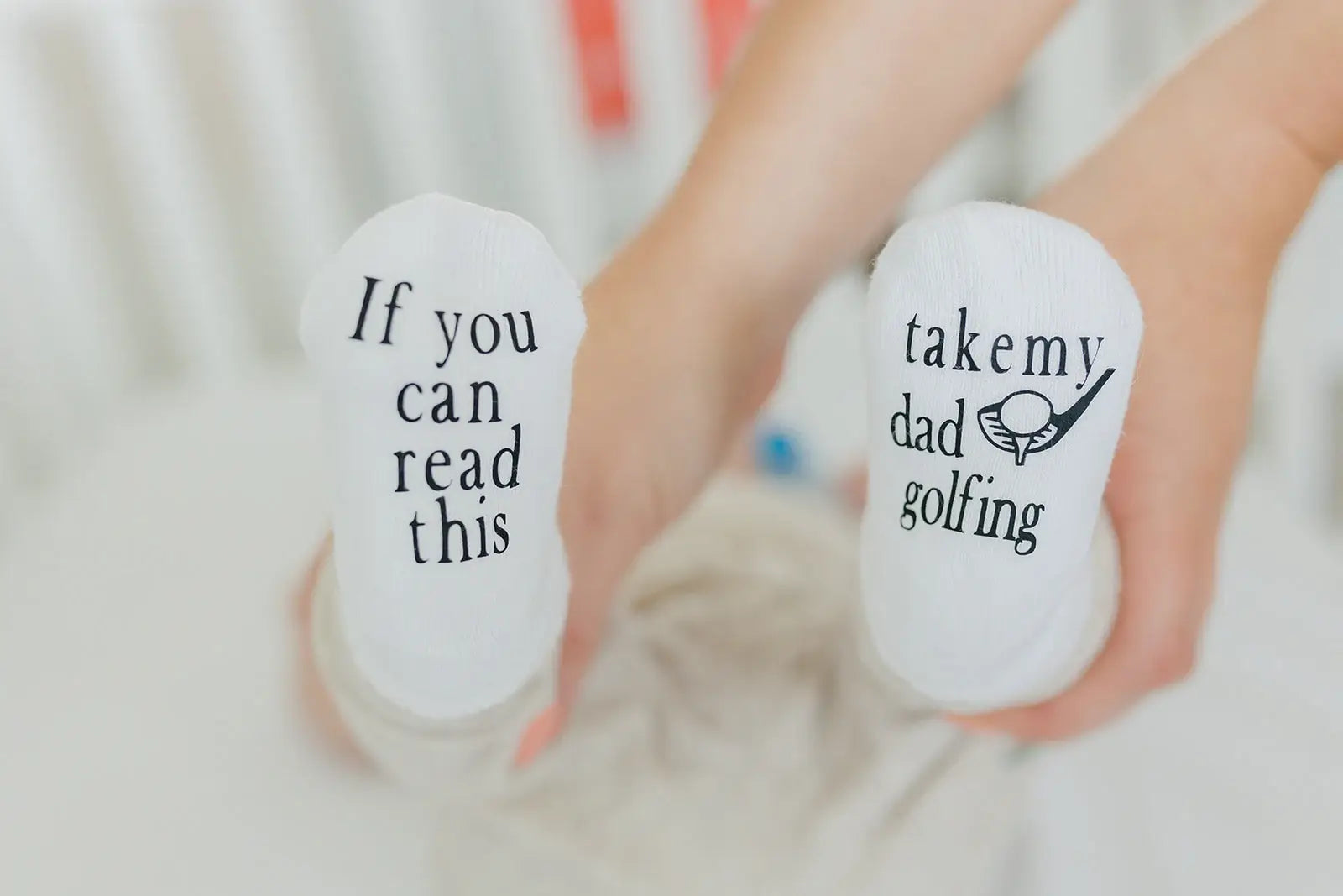 Take My Dad Golfing Baby Socks, Boy Items | Kids: 0-6 mo
