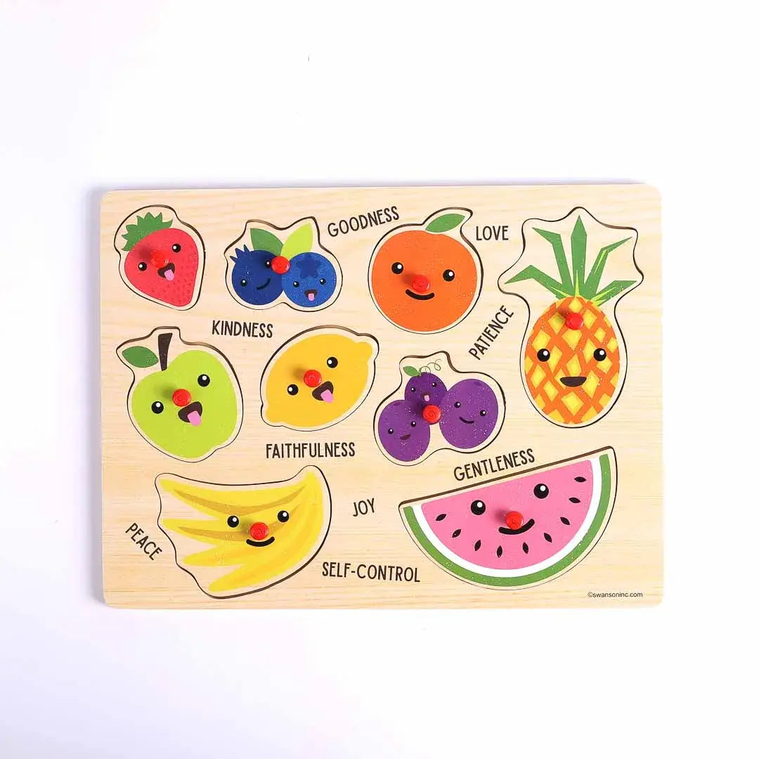 Swanson Christian Products - Fruit Of The Spirit - Peg Puzzle