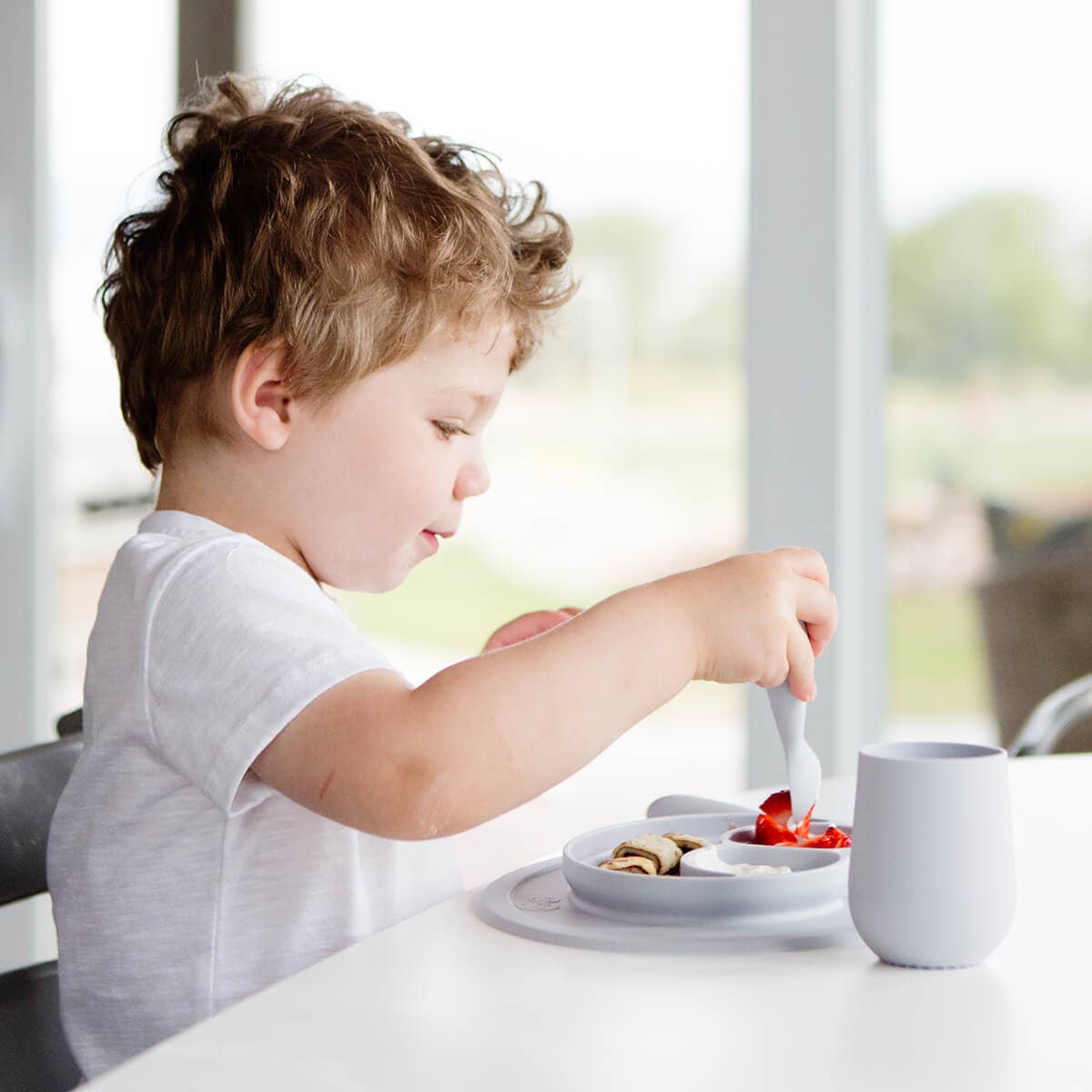 ezpz - Mini Utensils (Toddler 12+ months): Blush