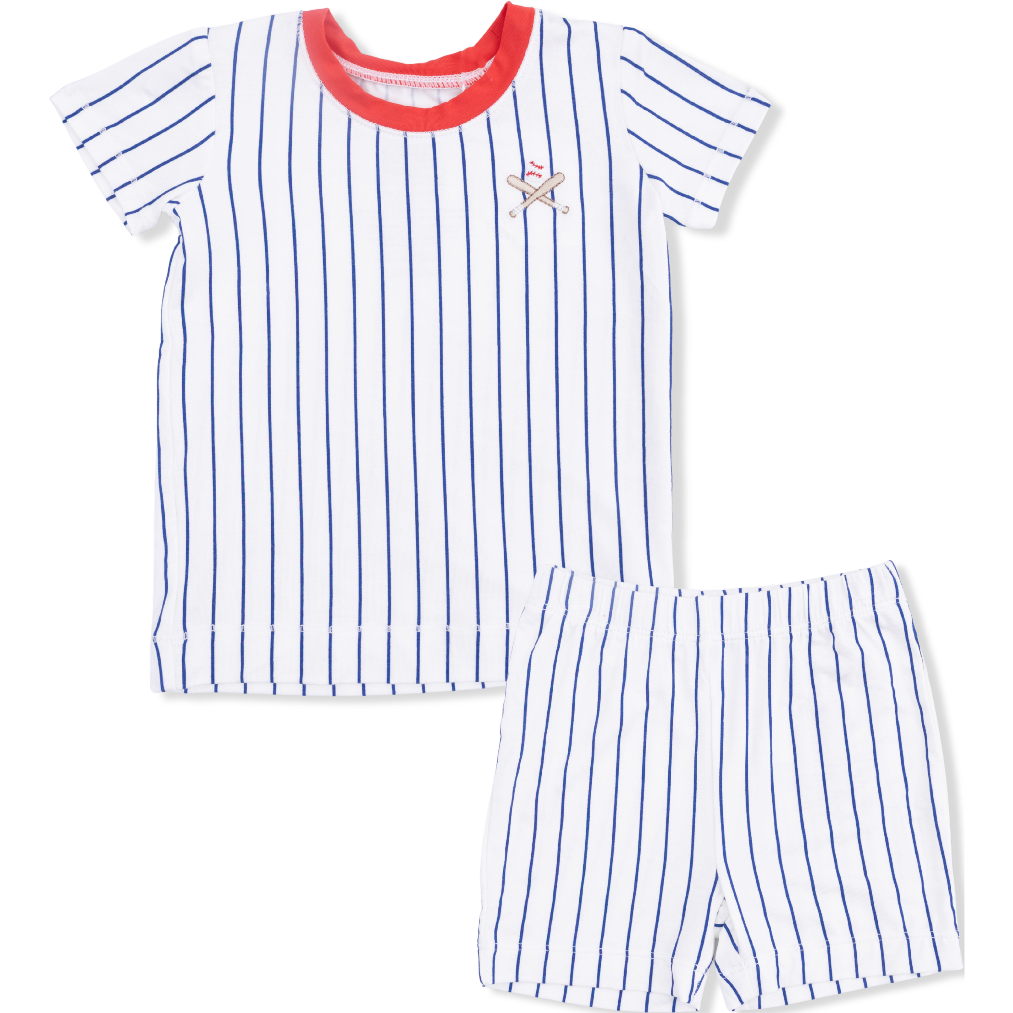 Angel Dear Baseball Stripe Loungewear Short Set