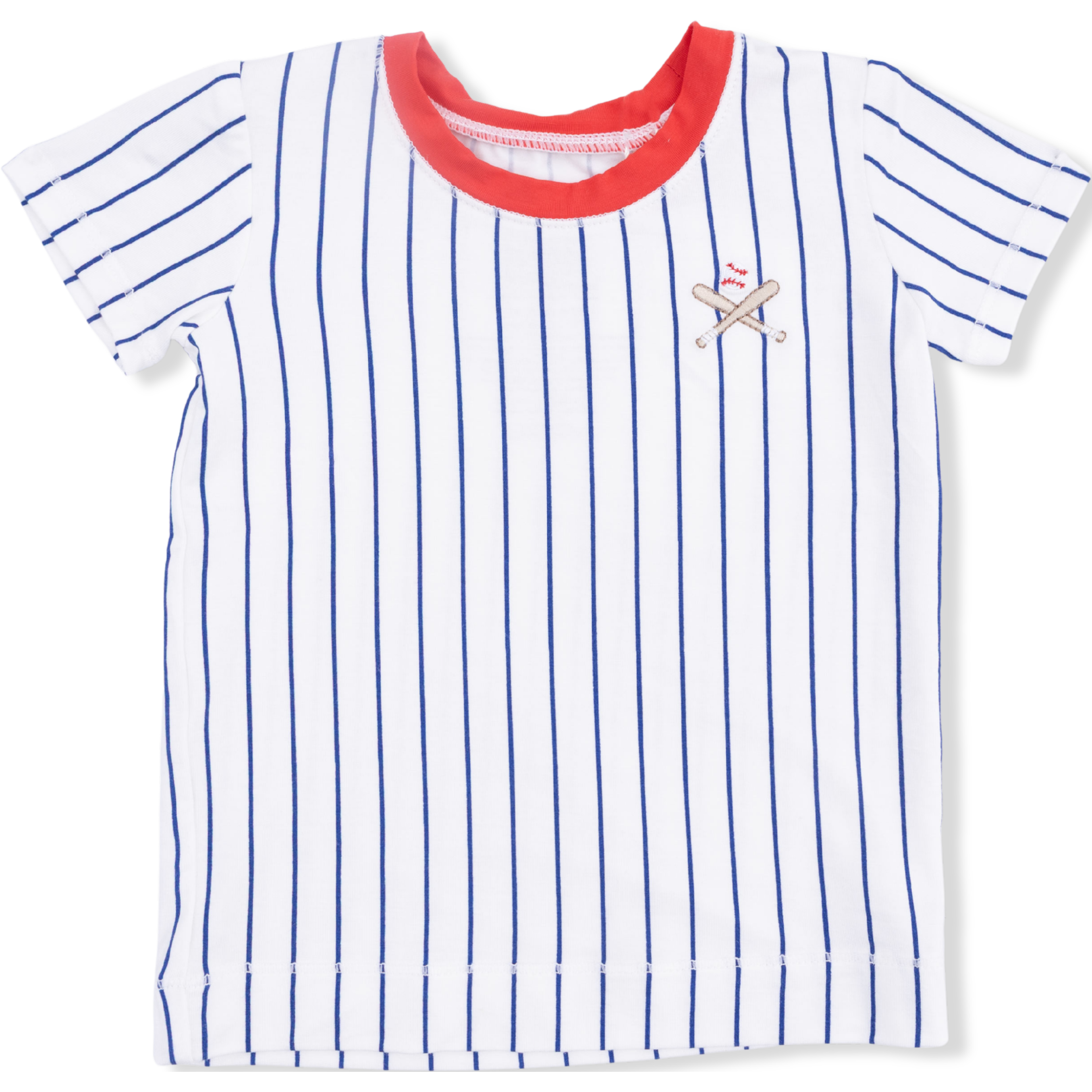 Angel Dear Baseball Stripe Loungewear Short Set