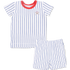 Angel Dear Baseball Stripe Loungewear Short Set
