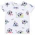 Angel Dear Soccer Balls Playing Soccer  Blue Loungewear Short Set