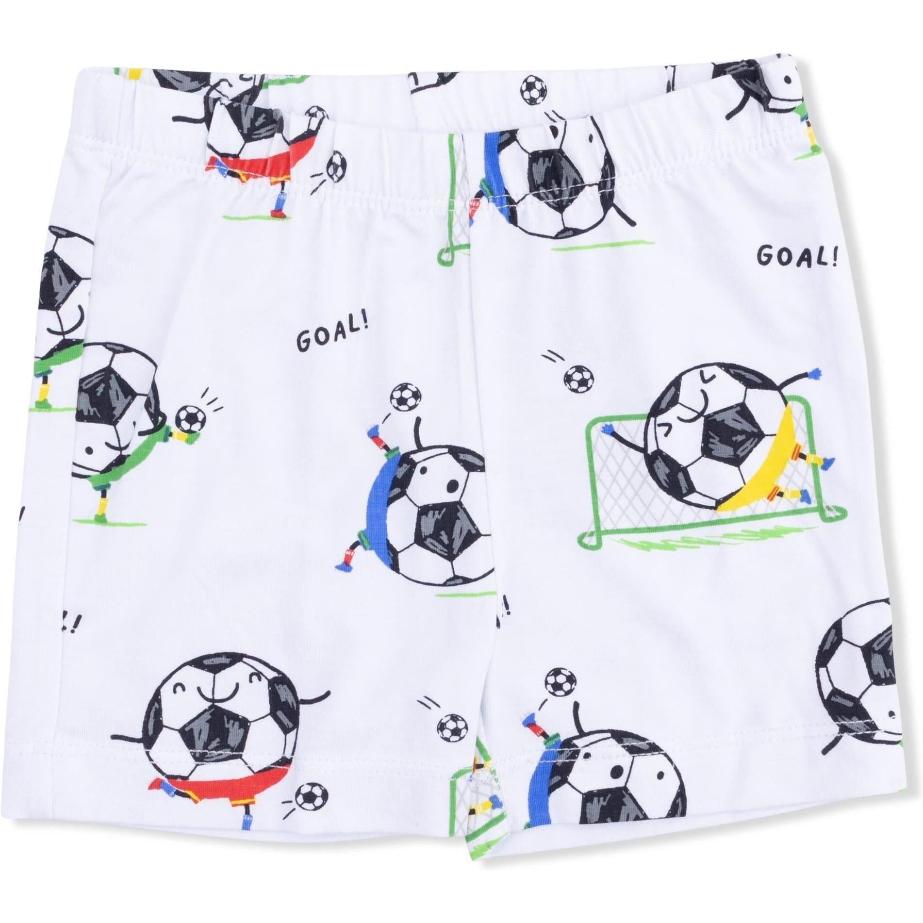 Angel Dear Soccer Balls Playing Soccer  Blue Loungewear Short Set
