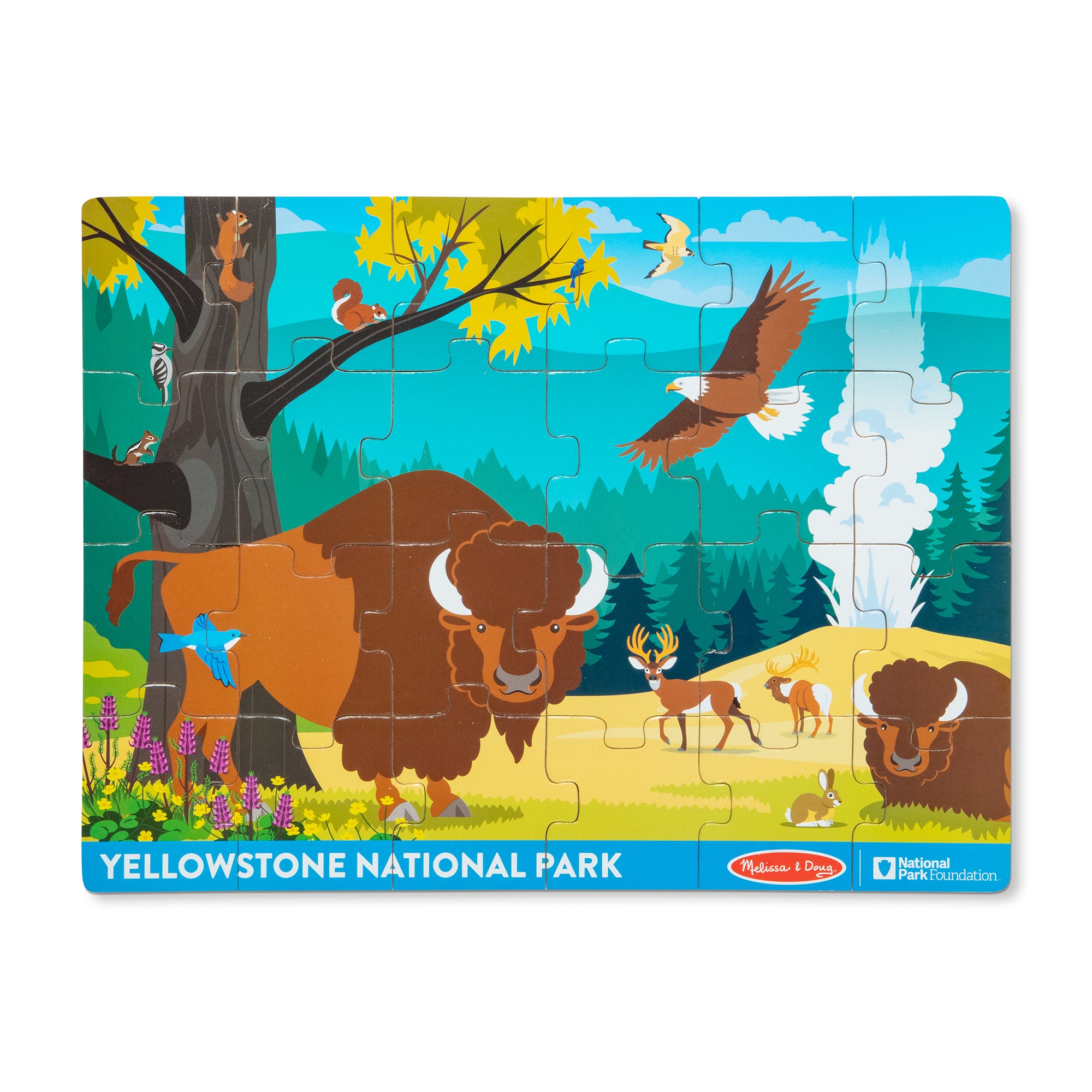 Melissa & Doug Yellowstone National Park Wooden Jigsaw Puzzle - 24 Pieces