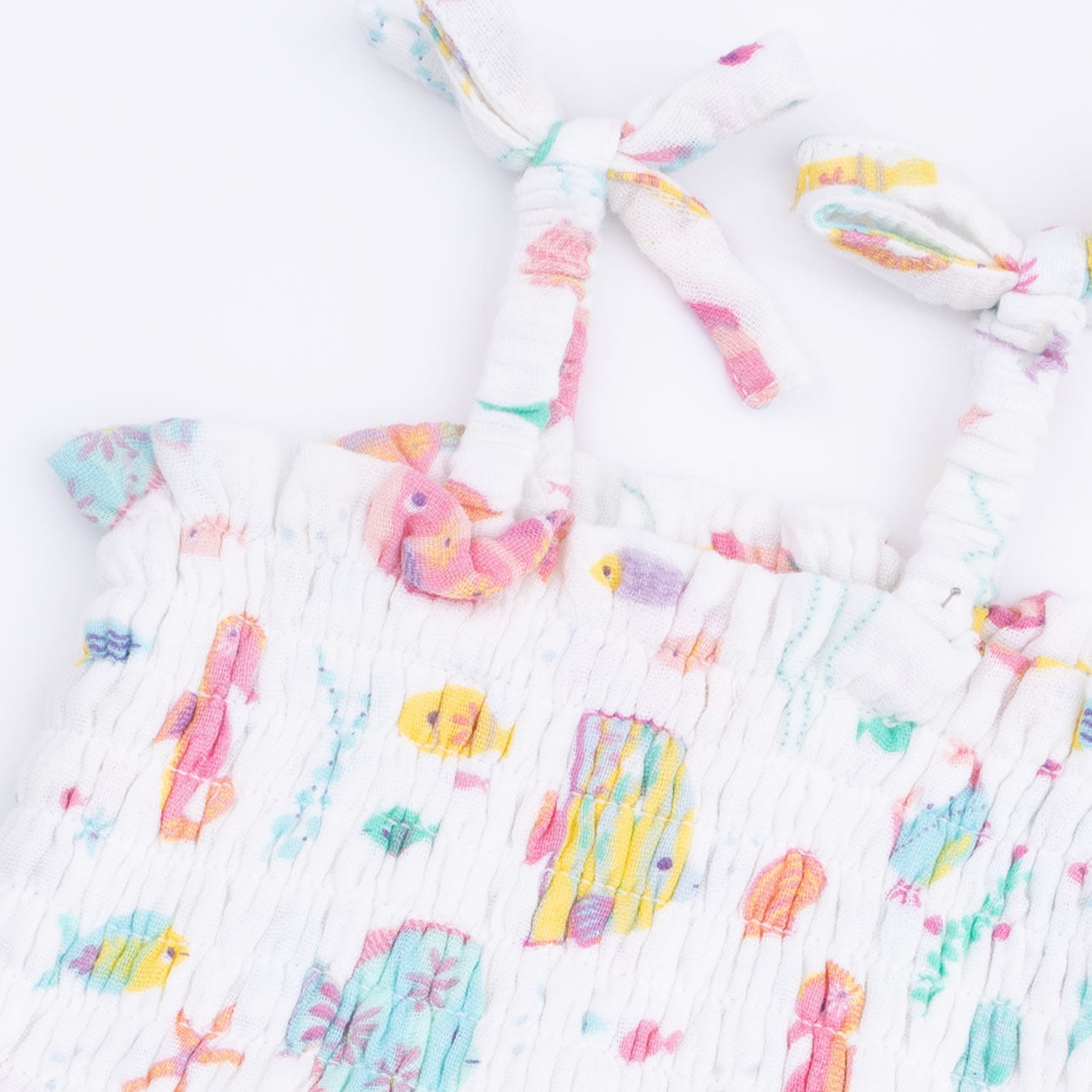 Angel Dear Sunny Coral Reef Fish Smocked Bubble with Skirt