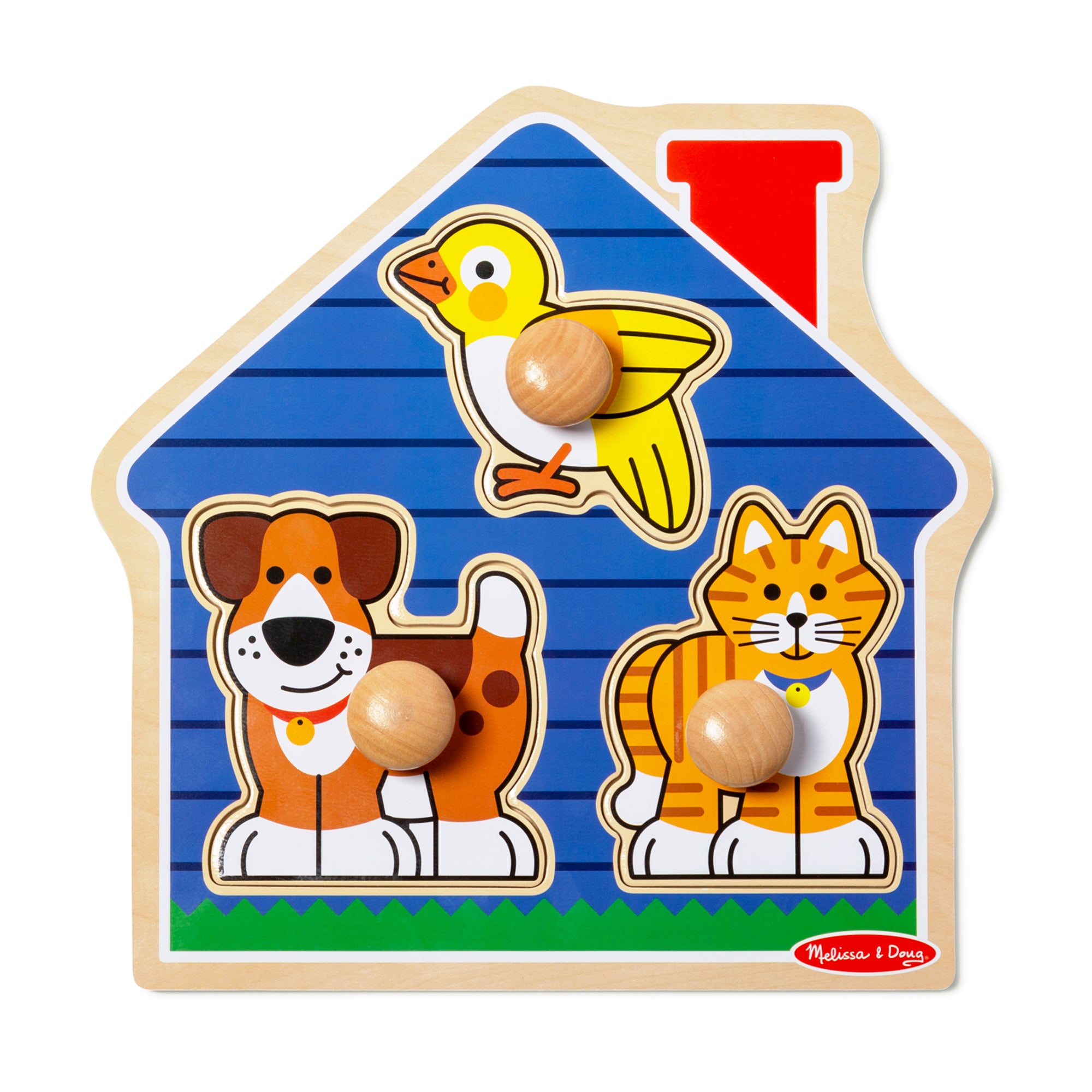 Melissa & Doug Jumbo Peg Puzzle - Pets