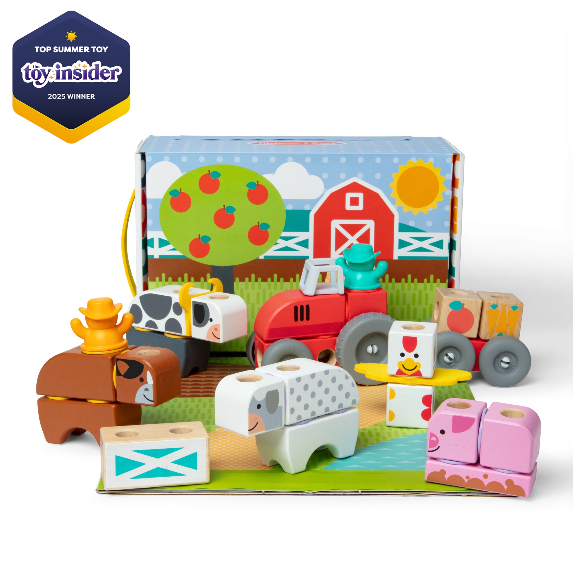 Melissa & Doug Blockables Farm Play Set