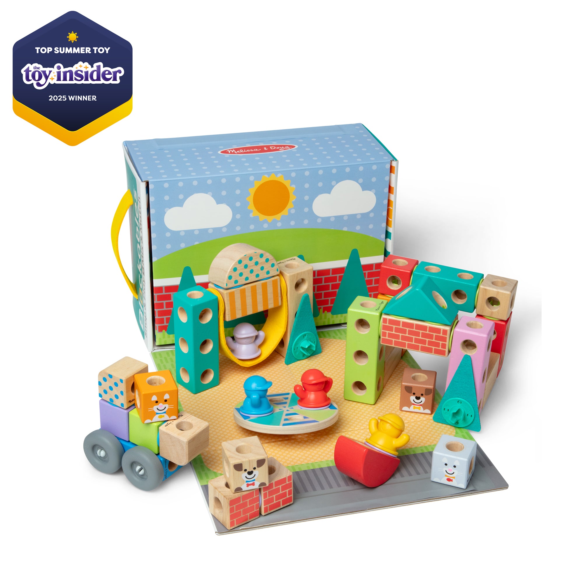 Melissa & Doug Blockables Town Play Set
