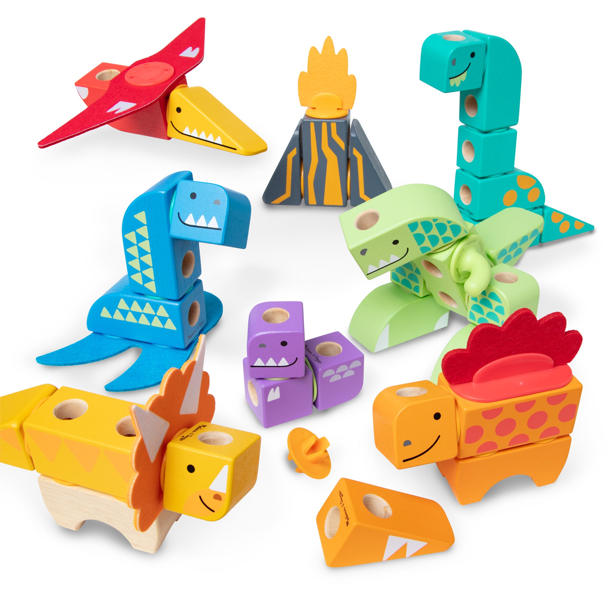 Melissa & Doug Blockables Dino Play Set