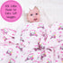LollyBanks - Pink Golf Toddler 100% Cotton Muslin Blanket